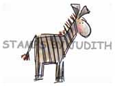 F-264-HK Whimsical Zebra